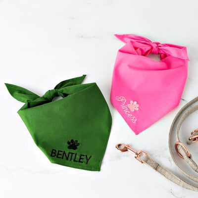 Embroidered Dog Bandanas -  - Qualtry