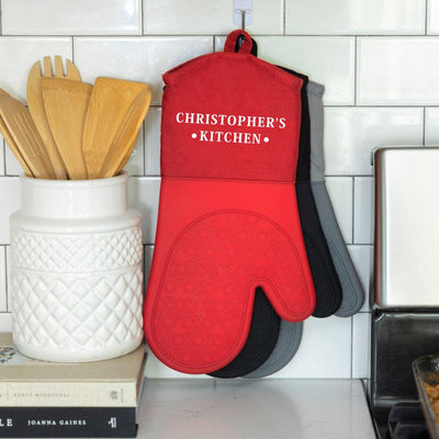 Personalized Silicone Oven Mitts -