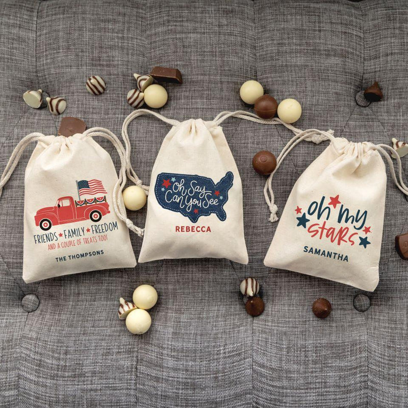 Personalized Patriotic Treat Bags -  - Qualtry