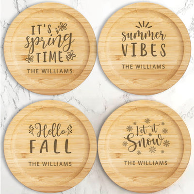 Personalized Seasonal Cookie Jars with 4 Lids -  - Qualtry