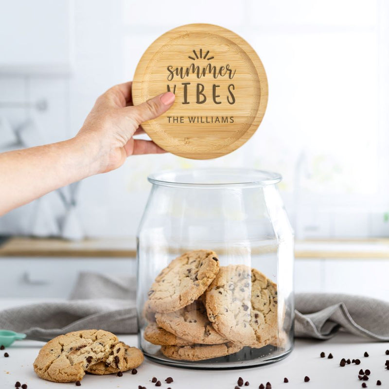 Personalized Seasonal Cookie Jars with 4 Lids -  - Qualtry