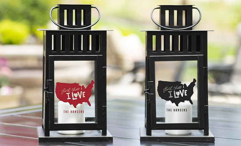 Personalized Patriotic Lanterns -  - Qualtry