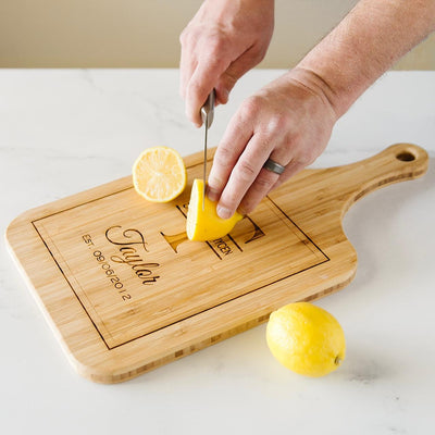 Personalized Handled Serving Boards (Modern Collection)- XL -  - Qualtry