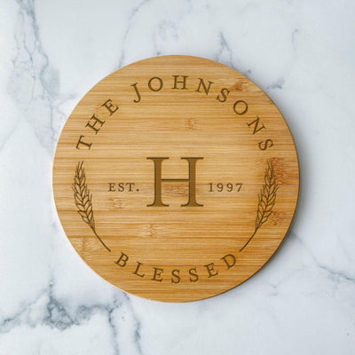Personalized Bamboo Lazy Susan -  - Qualtry