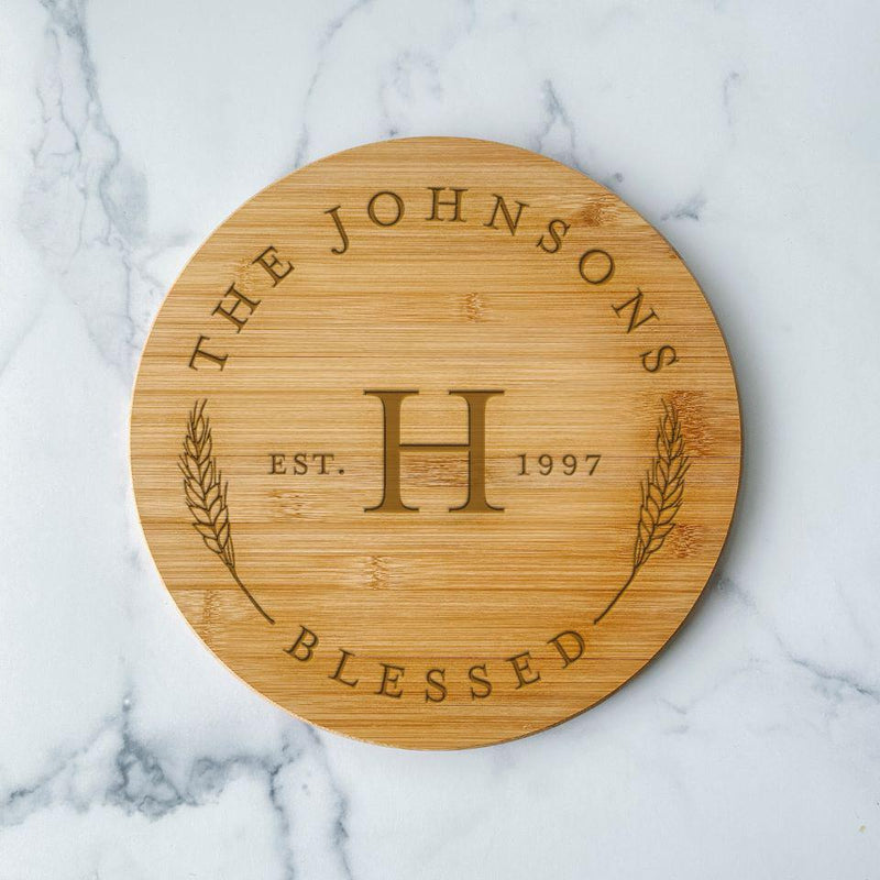 Personalized Bamboo Lazy Susan -  - Qualtry