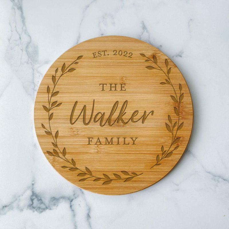 Personalized Bamboo Lazy Susan -  - Qualtry