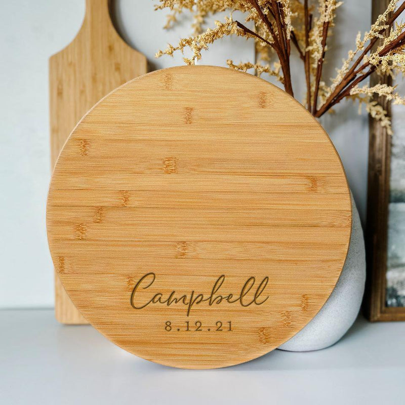 Personalized Bamboo Lazy Susan -  - Qualtry
