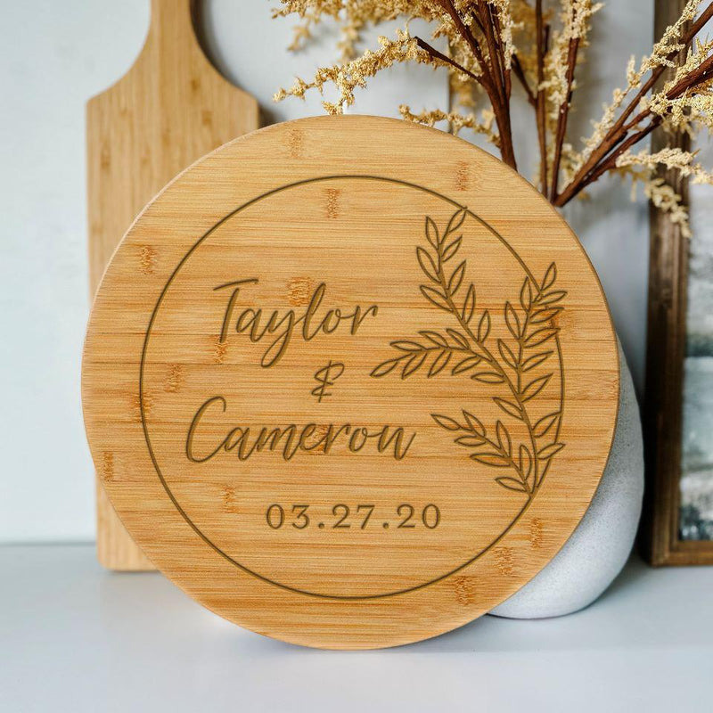 Personalized Bamboo Lazy Susan -  - Qualtry