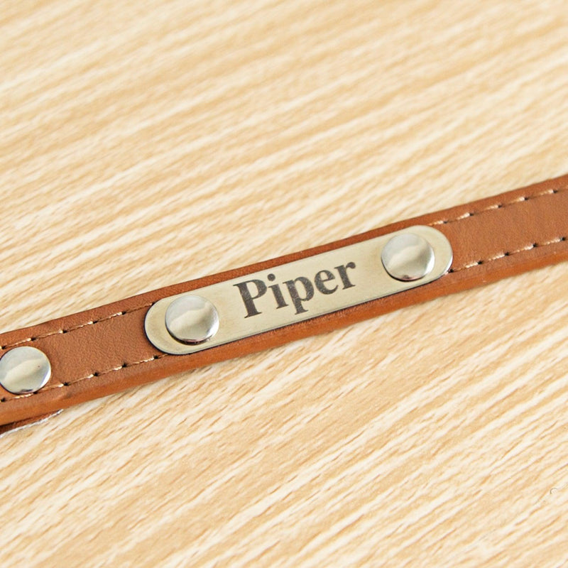 Personalized Leather Pet Collars -  - Qualtry