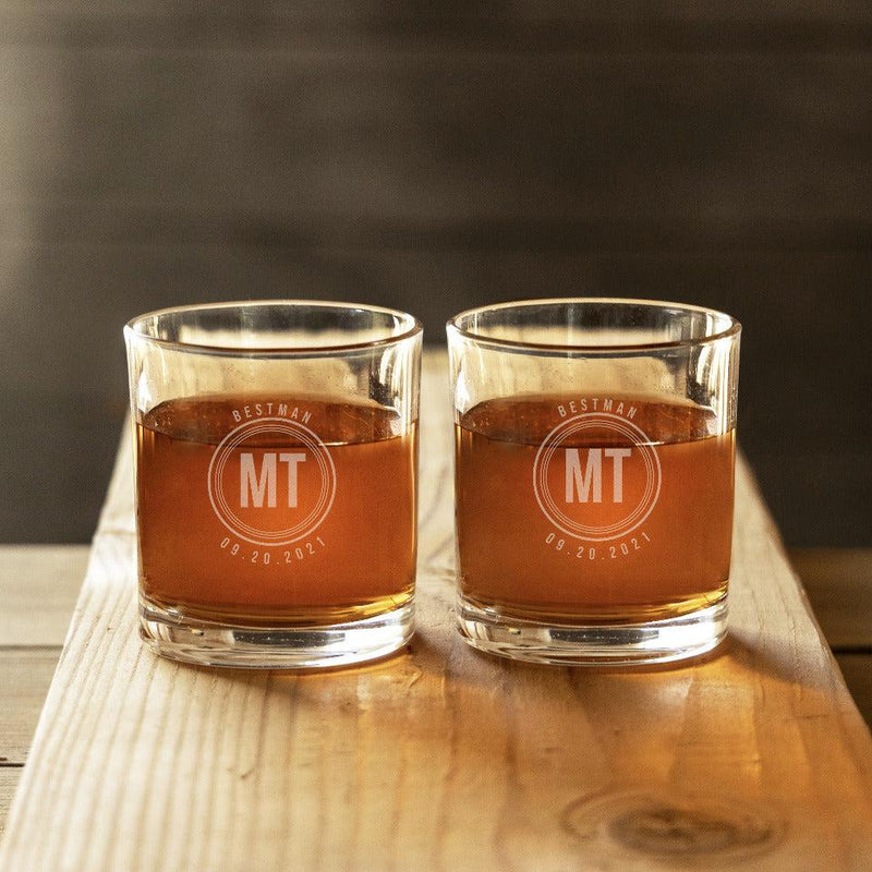 Personalized Best Man Lowball Glasses -  - JDS