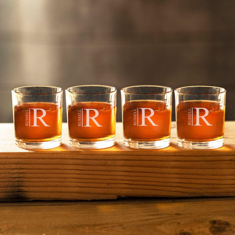 Personalized Lowball Whiskey Glasses -  - JDS