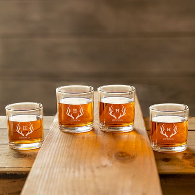 Personalized Lowball Whiskey Glasses - Set of 2 -  - Completeful