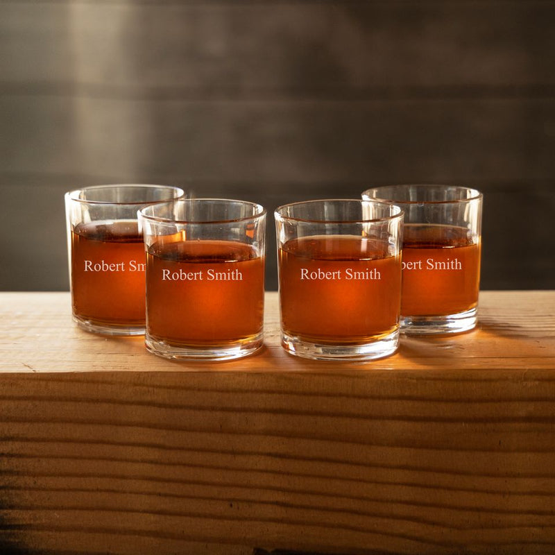 Personalized Lowball Whiskey Glasses -  - Completeful