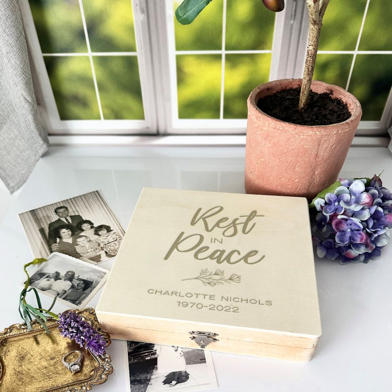 Personalized Memorial Keepsake Box -  - JDS