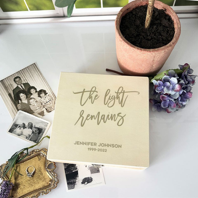 Personalized Memorial Keepsake Box -  - JDS