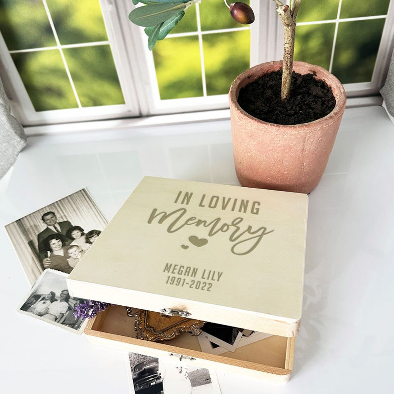 Personalized Memorial Keepsake Box -  - JDS