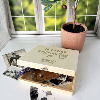 Personalized Memorial Keepsake Box -  - JDS