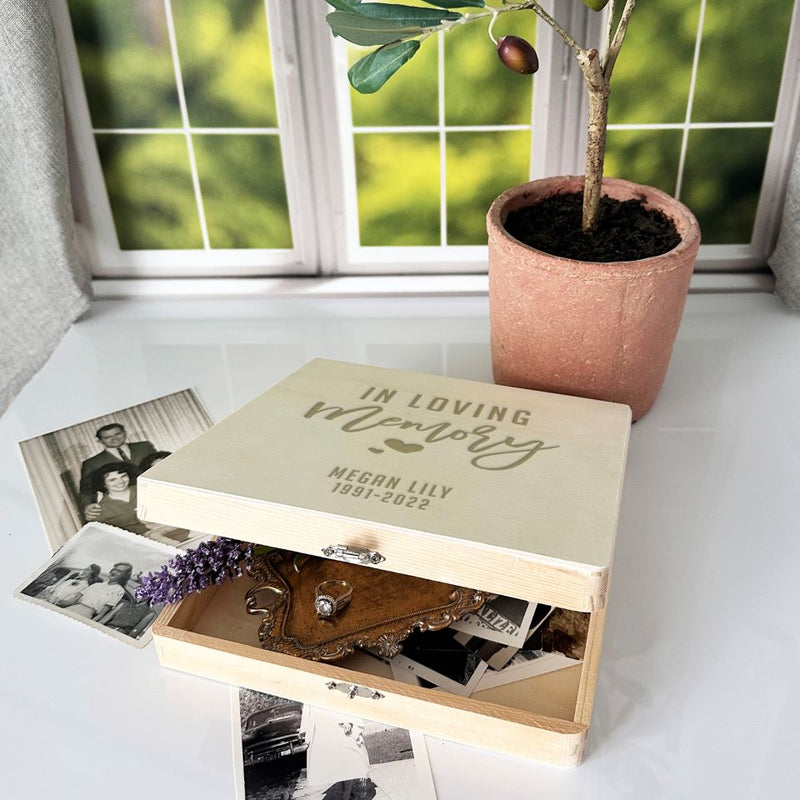 Personalized Memorial Keepsake Box -  - JDS