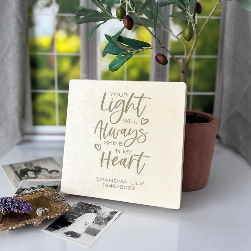 Personalized Memorial Keepsake Box -  - JDS