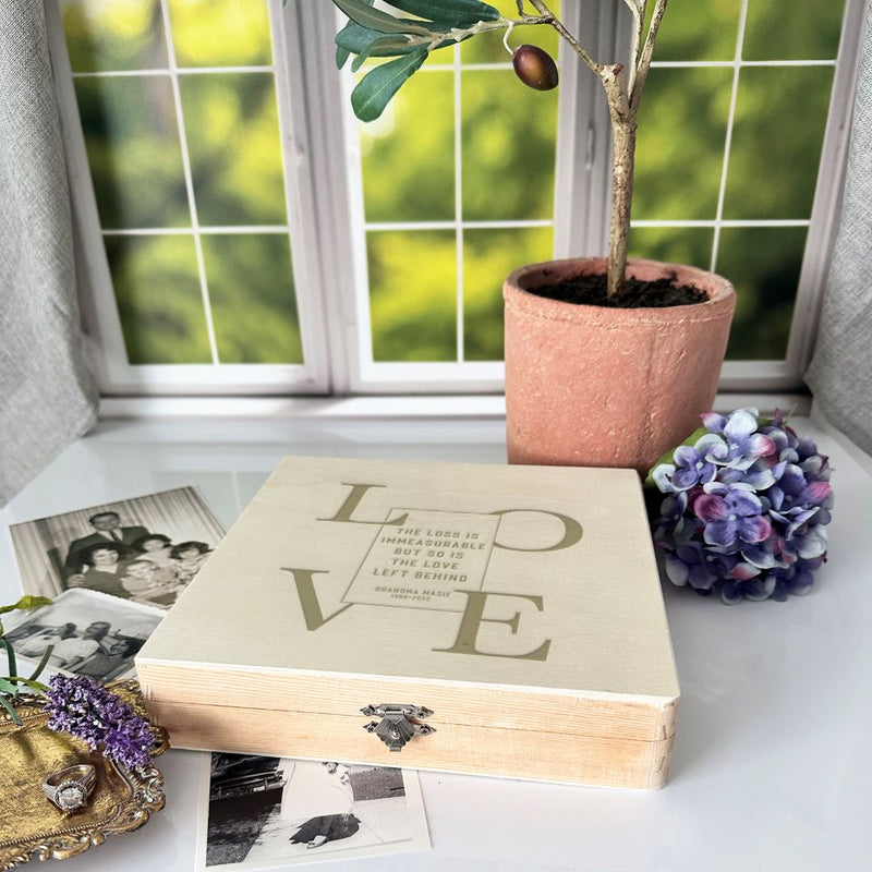 Personalized Memorial Keepsake Box -  - JDS