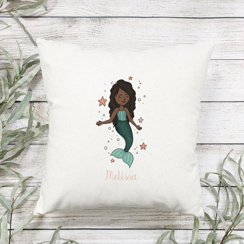 Personalized Mermaid Throw Pillow Covers -