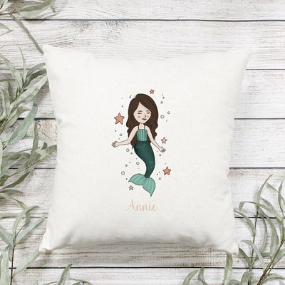 Personalized Mermaid Throw Pillow Covers -