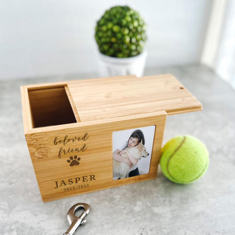 Personalized Wooden Pet Urn -  - Qualtry