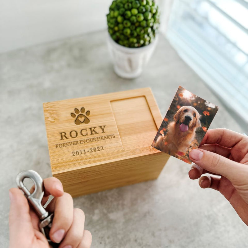 Personalized Wooden Pet Urn -  - Qualtry