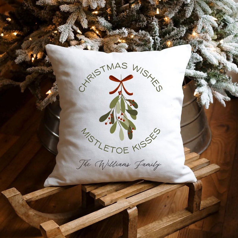 Personalized Family Christmas Pillow