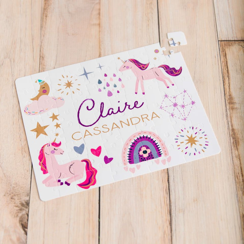 Personalized Unicorns Puzzles for Kids -