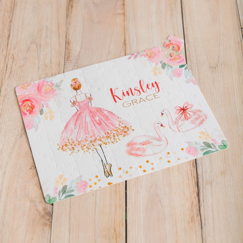 Personalized Ballerina Jigsaw Puzzles for Kids -