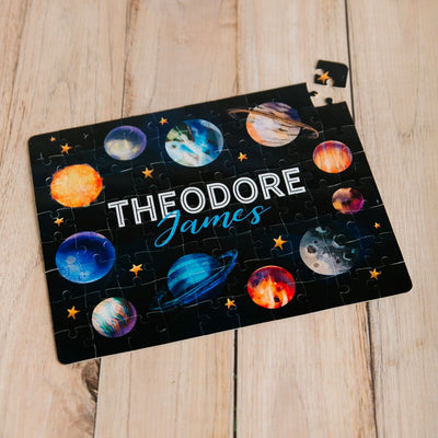 Personalized Space Jigsaw Puzzles for Kids - - Wingpress Designs