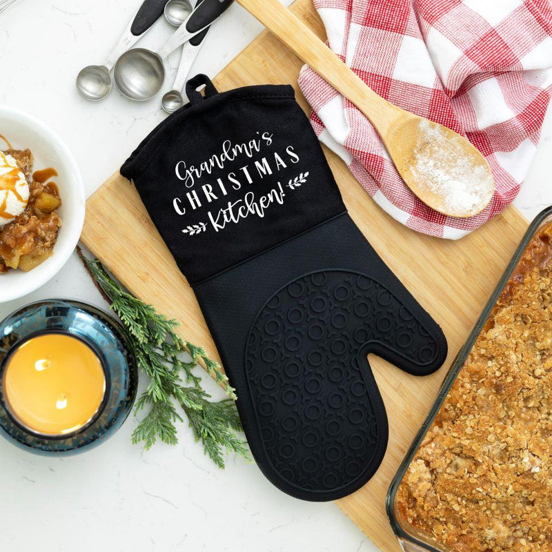 Personalized Christmas Silicone Oven Mitts -  - Qualtry