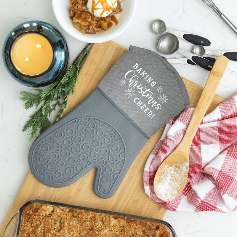 Personalized Christmas Silicone Oven Mitts -  - Qualtry