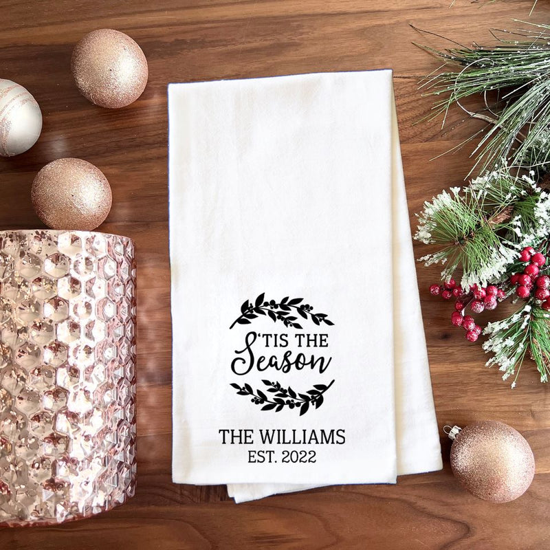 Personalized Holiday Tea Towels -  - Qualtry