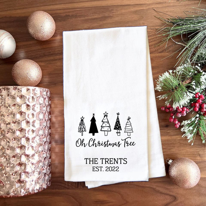 Personalized Holiday Tea Towels -  - Qualtry