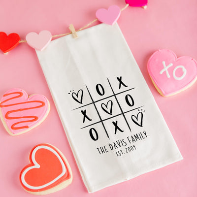 Personalized Valentine's Day Tea Towels - Calligraphy Designs -  - Qualtry