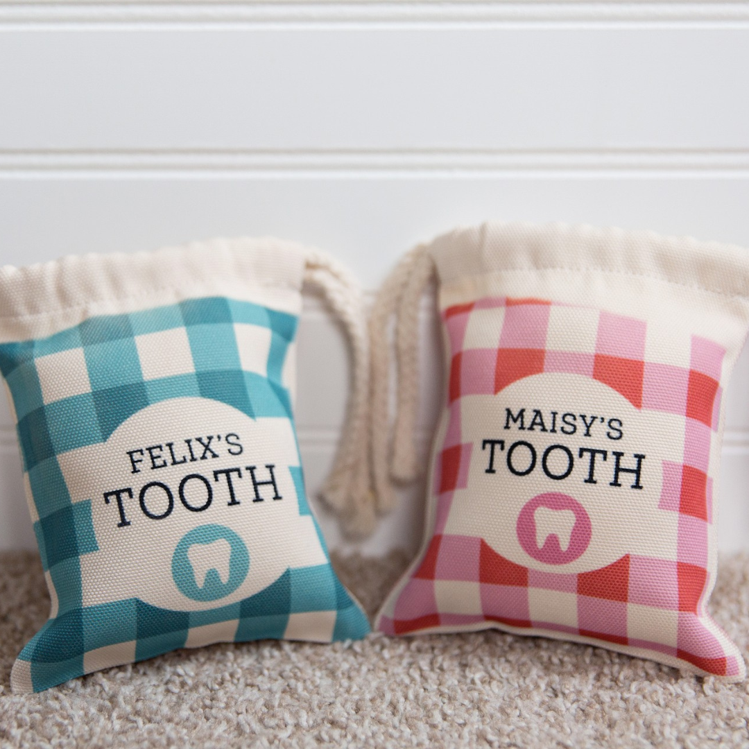 Personalized Kids Tooth Fairy Bags -