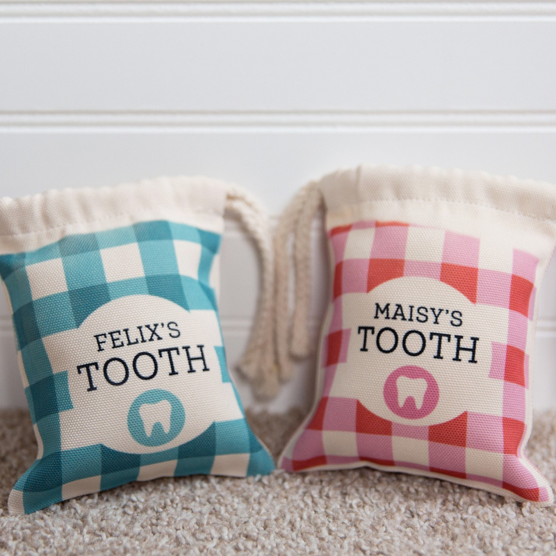 Personalized Kids Tooth Fairy Bags -  - Wingpress Designs