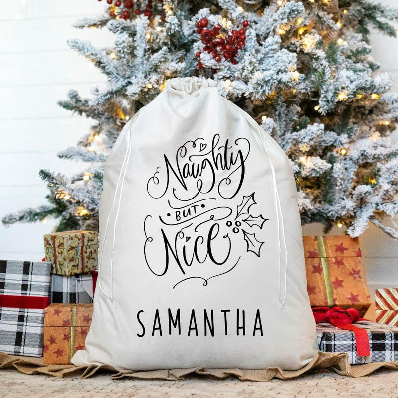 Personalized Christmas Velvet Santa Bags -  - Qualtry