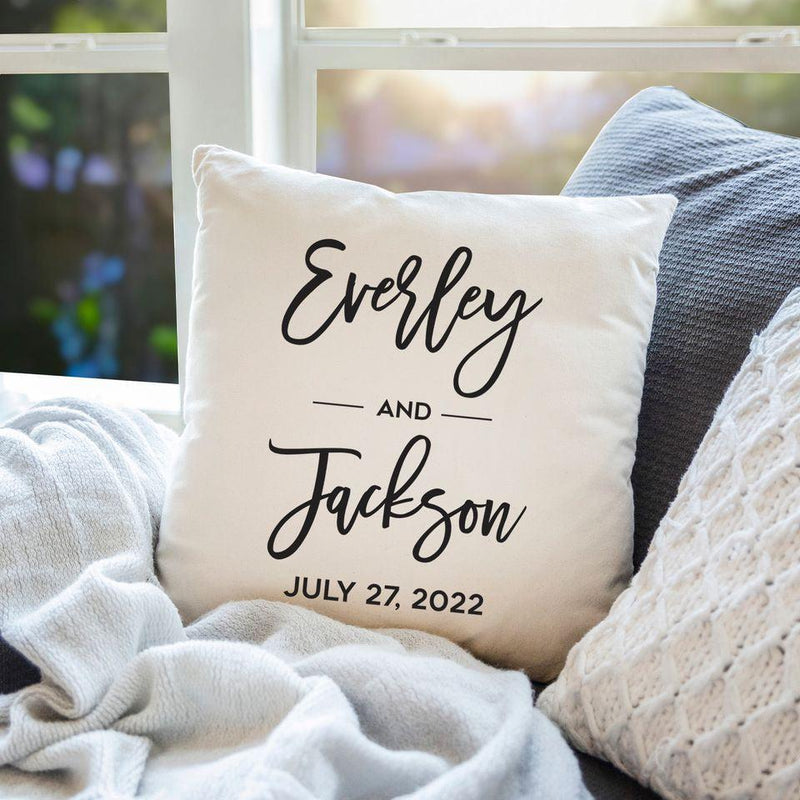 Personalized Wedding Throw Pillow Covers -  - Qualtry