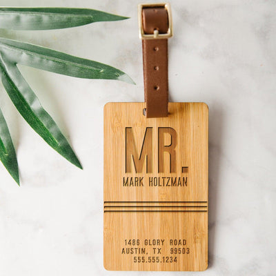 Personalized Couples Mrs. & Mrs. Luggage Tags - Set of 2 -  - Qualtry