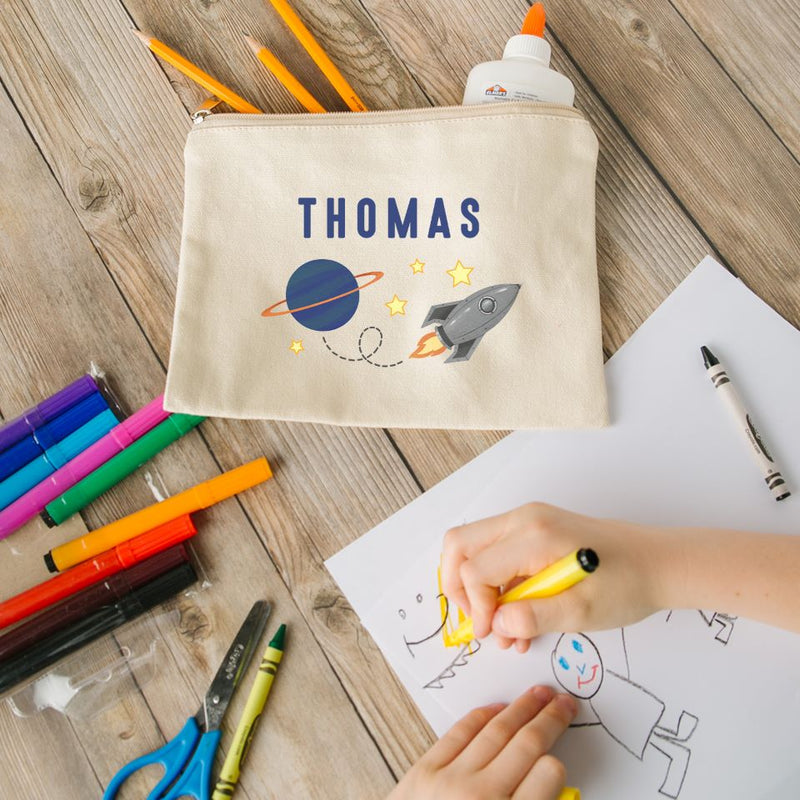 Personalized Kids Zippered Pencil Bags -  - Qualtry