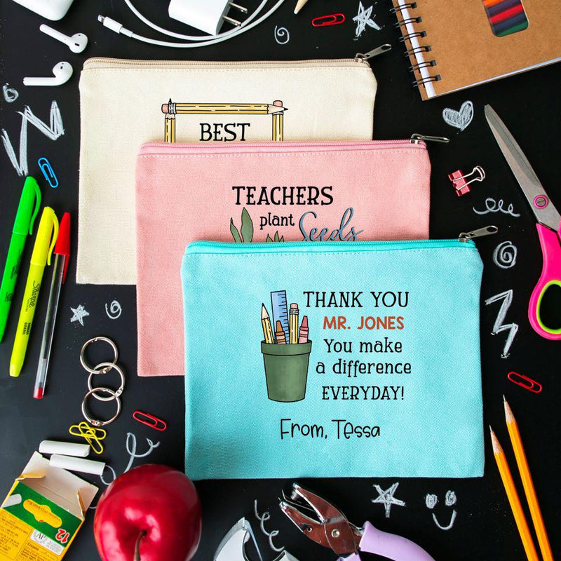 Personalized Teacher Pencil Bag -  - Qualtry