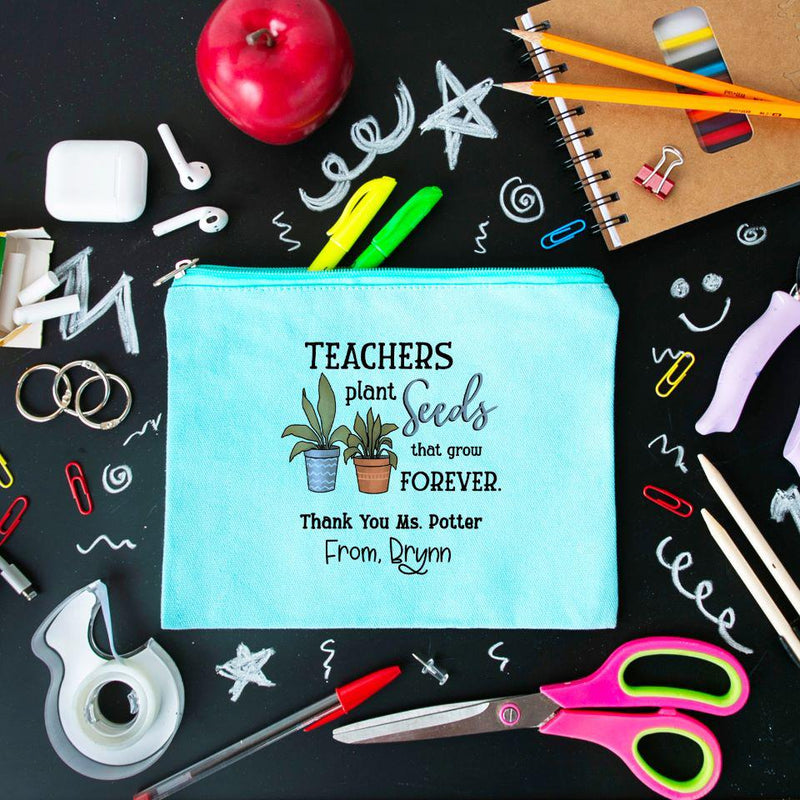 Personalized Teacher Pencil Bag -  - Wingpress Designs