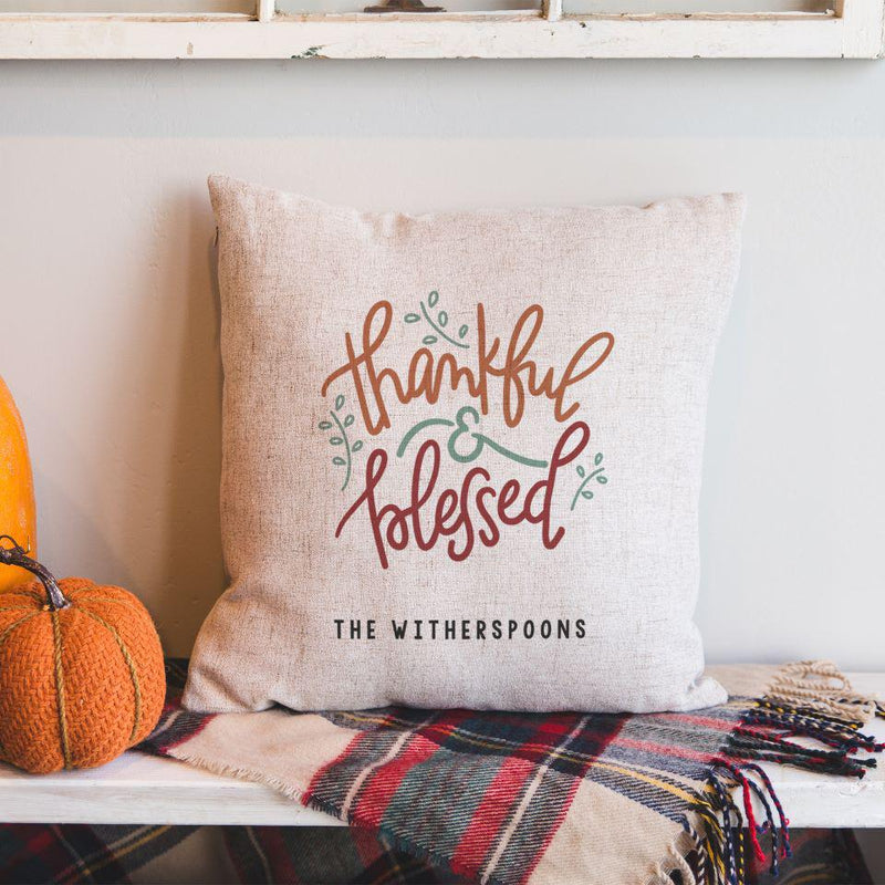 Personalized Fall Throw Pillow Covers -  - Qualtry