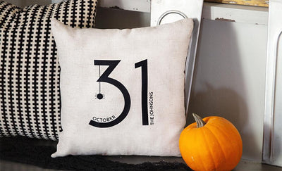 Personalized Halloween Throw Pillow Covers -  - Qualtry