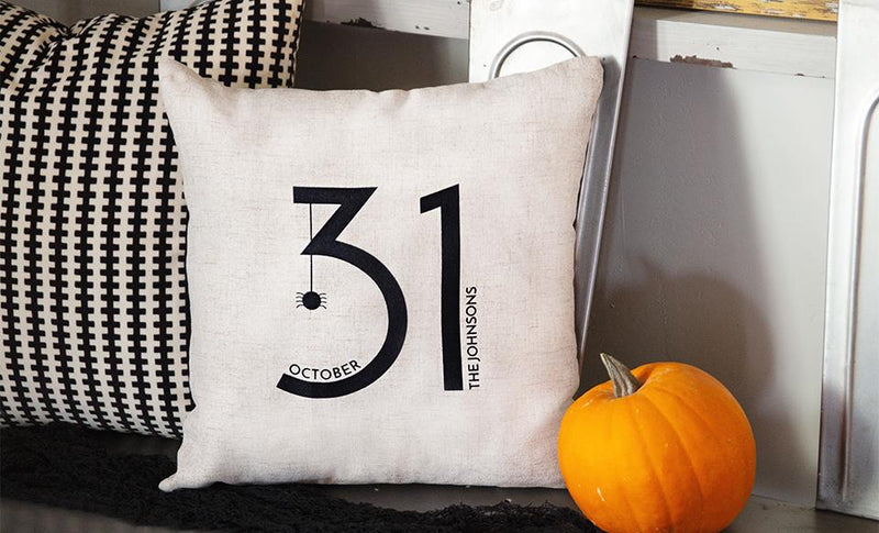 Personalized Halloween Throw Pillow Covers -  - Qualtry