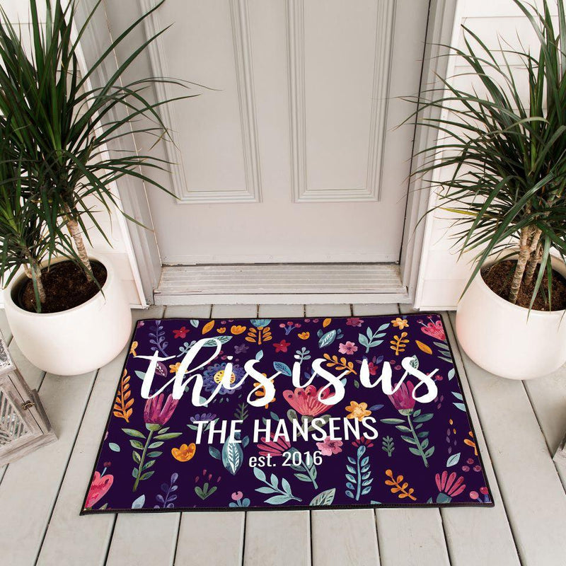 Personalized Floral Doormats -  - Qualtry