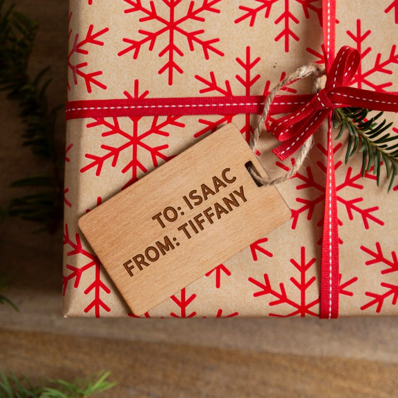 Personalized Wood Christmas Gift Tags -  - Qualtry
